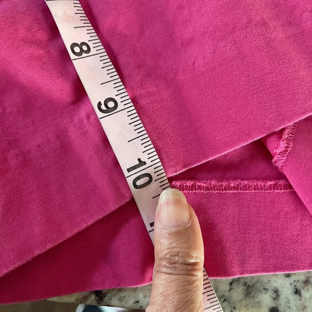 Talbots Chino Shorts Womens 12 Pink Barbiecore Preppy Bermuda Cotton Stretch 10